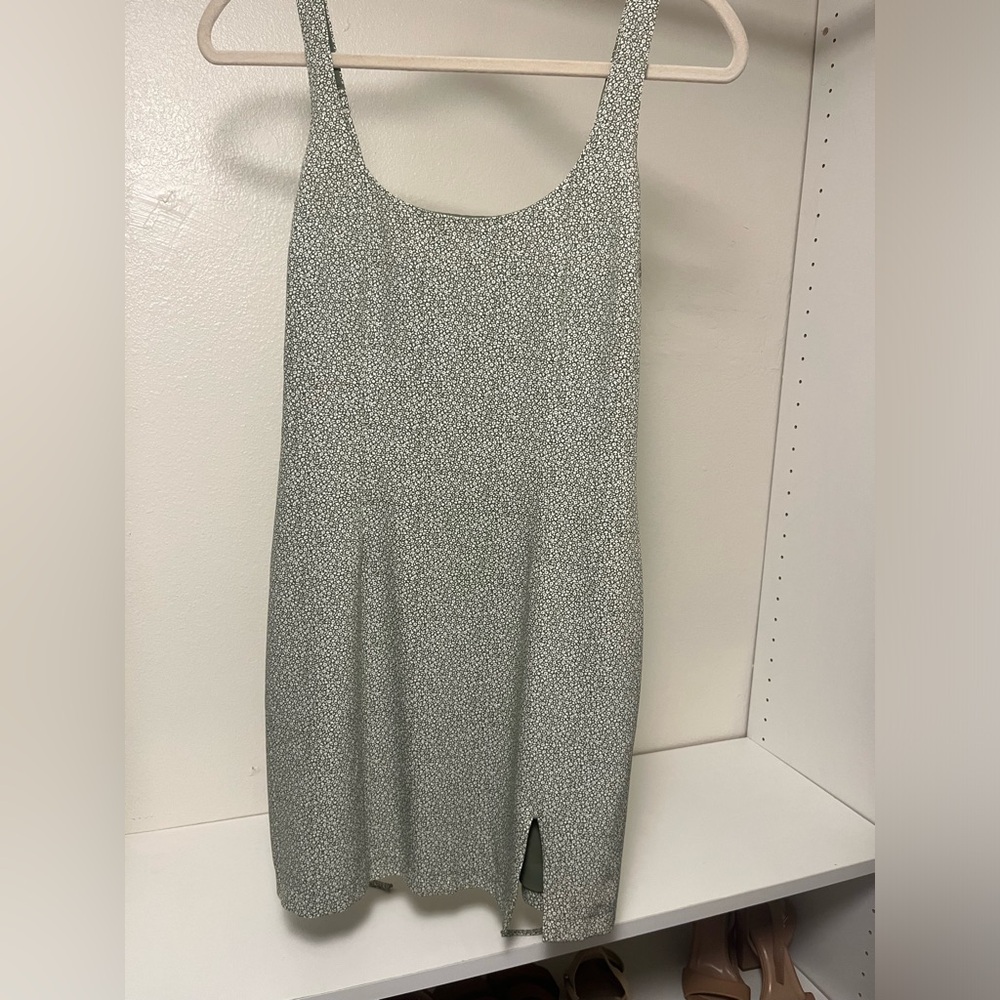 Abercrombie & Fitch green floral mini dress size small